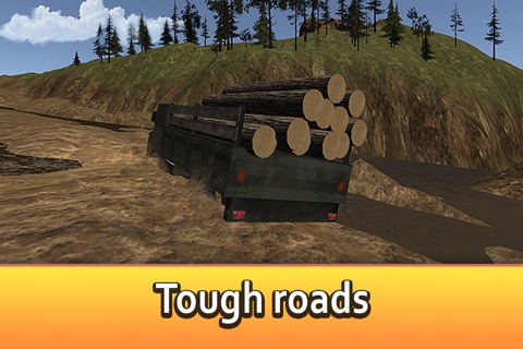 Offroad Logging Truck Simulator 3D Full - Drive and transport cargo! screenshot 2