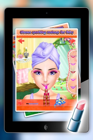 fae makeup - Fairy Makeover & Wax Spa Salon - Dress up your Magical Fairy Princess in her Palace for All Sweet Fashion Girls screenshot 3