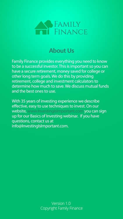 Family Finance App