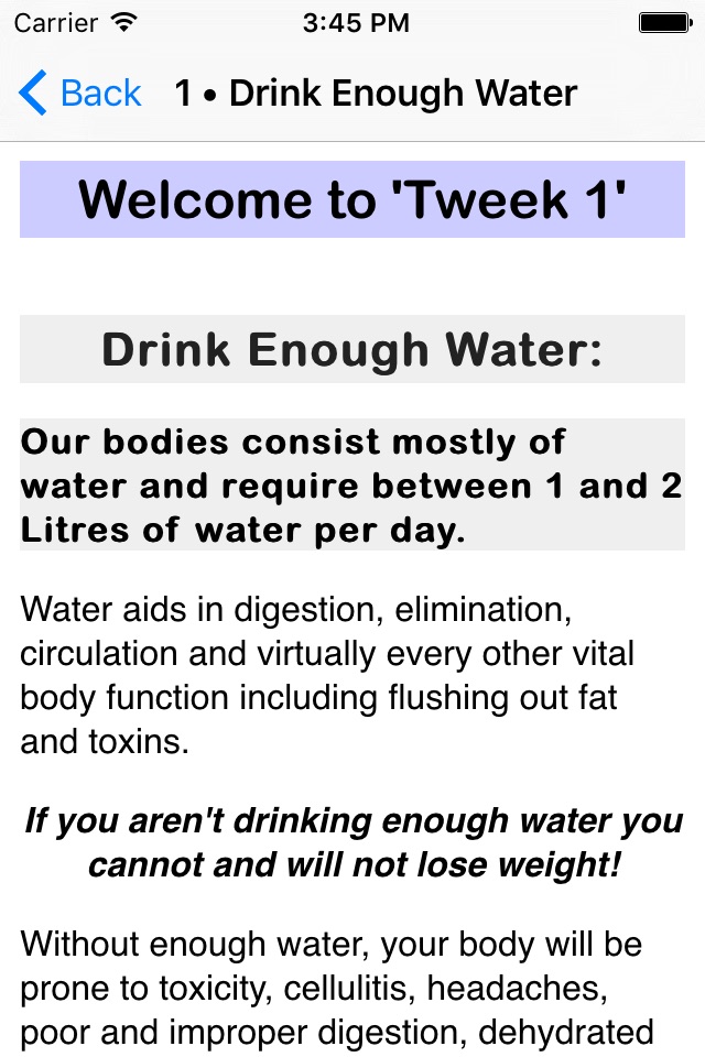 Tweek-a-Week: Weight Loss (Free) screenshot 3