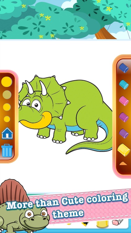 dinosaur coloring book online games for grade one screenshot-3