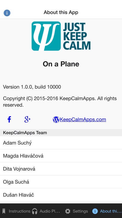 JustKeepCalm on a Plane