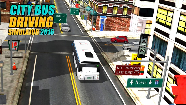 Real Modern city Bus driving simulator 3d 2016 - transport passengers through real city traffic