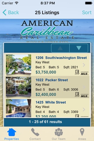 American Caribbean Florida Keys Full Property Search screenshot 3