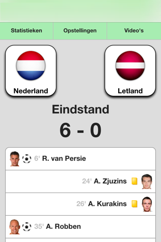 Euro Football Scores screenshot 2