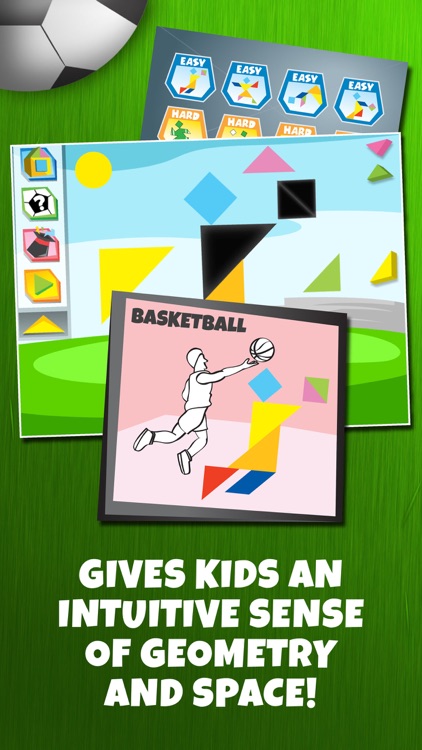 Kids Learning Puzzles: Sports, My K12 Tangram