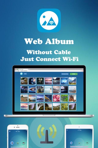 Web Album -Sync Backup Album Photo & Video Batch Import Export Wireless Transmission Management Tools screenshot 2
