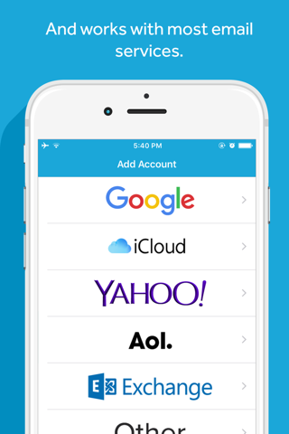 SlideMail – Email app for Gmail, AOL, Exchange, iCloud screenshot 3