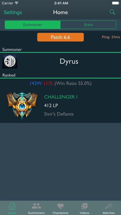 iLoL - Friends and Stats for League of Legends