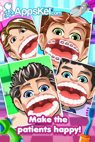 Crazy Nick's Celebrity Dentist Story – 5 Dentistry Games for Free screenshot 3