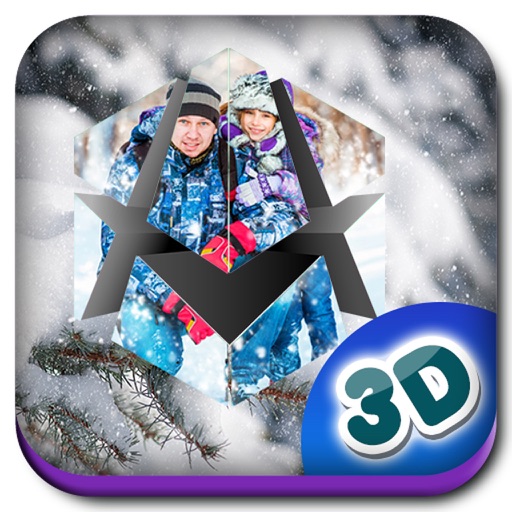 3D Snowfall Photo Frames
