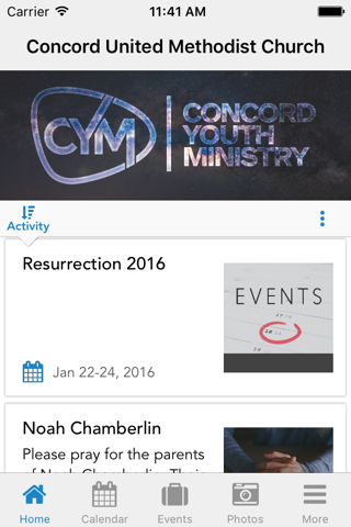 CYM | Concord Youth Ministry screenshot 2