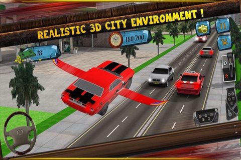 Flying Car Racing screenshot 4