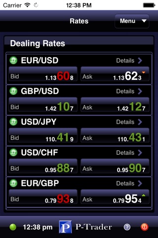 P-Trader for iPhone screenshot 2