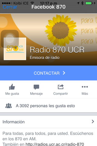 Radios UCR screenshot 2