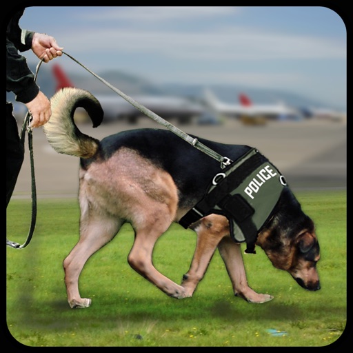 City Police Dog Crime Arrest Rescue Airport Criminal Duty 3D Icon