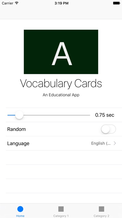 Vocabulary Flash Card for English screenshot-0