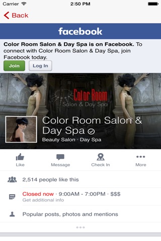 Color Room Salon & Day Spa screenshot 2