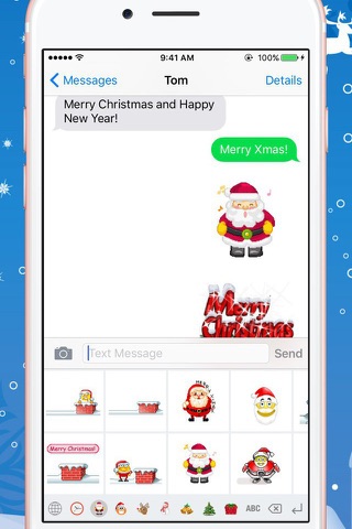 Christmas Gif Keyboard - Fully Animated Emoji for Christmas screenshot 2