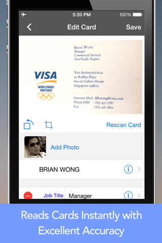 CardWiz Pro: Biz Card Reader screenshot 2