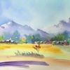 Watercolor Painting a Landscape