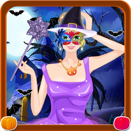Halloween Costume Party Dress Up - Spa Salon Spooky Makeup & Makeover Kids Teens Dress Design Girls Game Icon