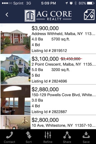 AG CORE REALTY Search screenshot 2