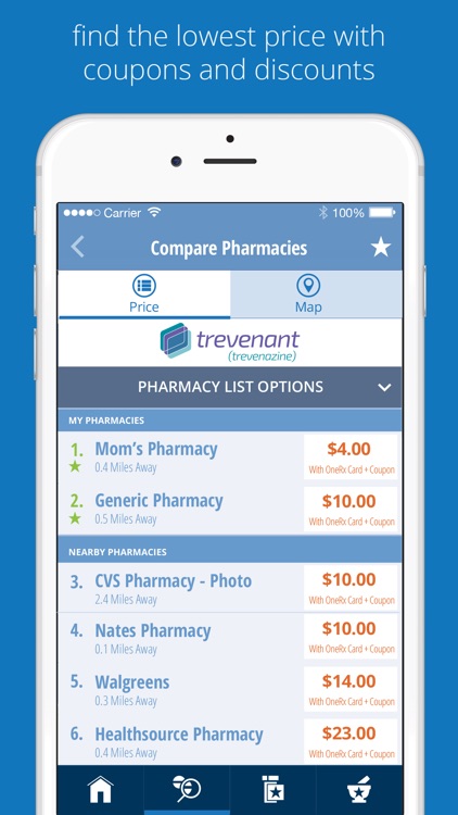 OneRx Prescription Savings Tool