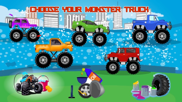 Monster Truck Wash And Repair－Funny Monster Car Clean Up And Care