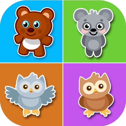 Preschool Animal Match Puzzle For Kids Icon