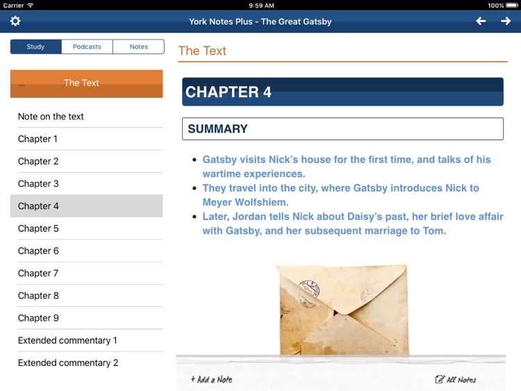 The Great Gatsby York Notes Advanced for iPad