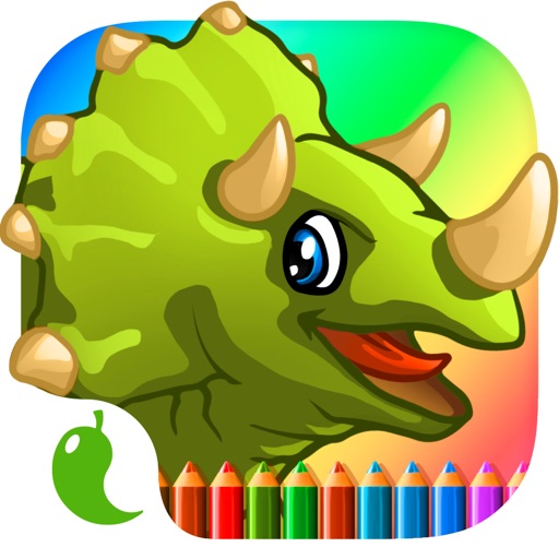 Amazing Dino Coloring Book Pro - The creative paint and color dinosaurs how to draw app for kids and toddlers icon