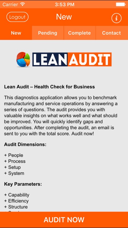 Lean Audit Benchmarking