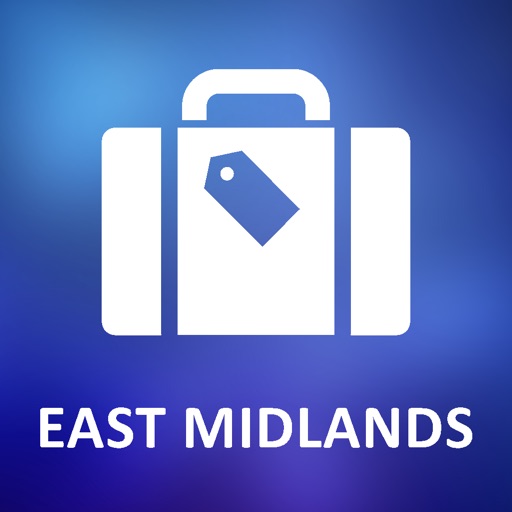 East Midlands, UK Detailed Offline Map