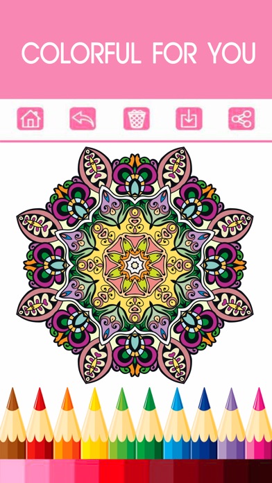 Adult Coloring Book - Free Mandala Color Therapy & Stress Relieving Pages For Adults 2 2.0 IOS -
