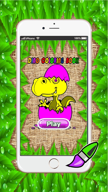 dino coloring book games : learning basic drawing and painting for kids free