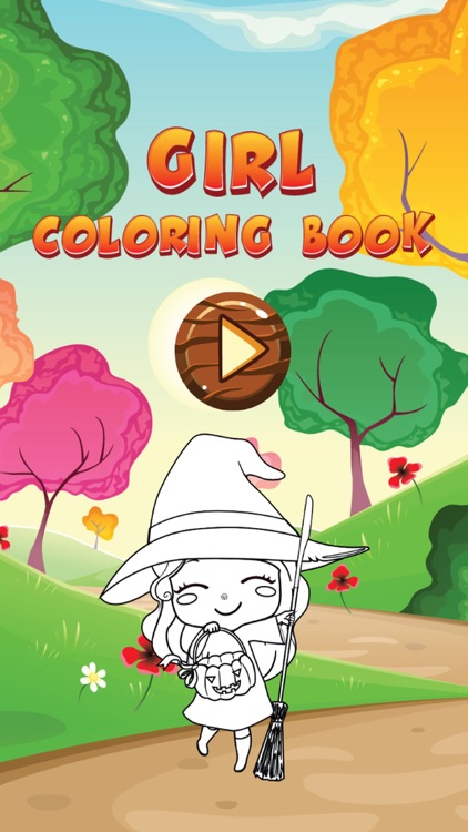 Girl Coloring Book Free For Toddler And Kids!