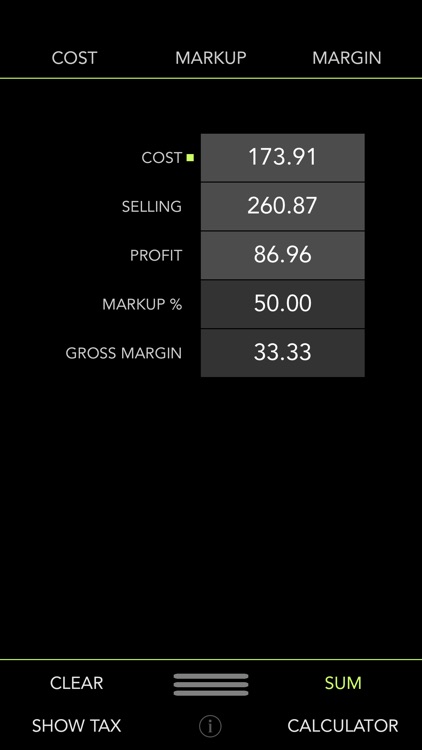 iMargin - Cost, Markup, Margin + Tax Calculator screenshot-4