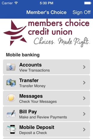 Members Choice Mobile Branch screenshot 2