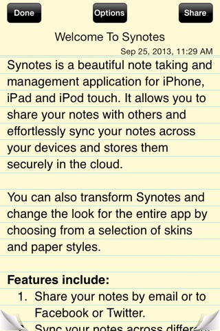 Synotes screenshot 3