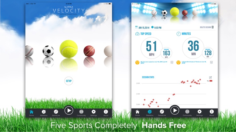 Athla Velocity: Hands-Free Speed Radar for Baseball, Softball, Tennis, Soccer and Cricket (Free) screenshot-0