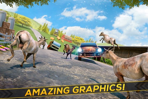 Mountain Goat Simulation Game . Tiny Rampage Simulator For Free screenshot 3