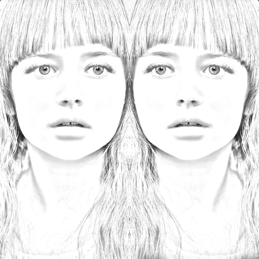 Sketch pictures with mirror effects, photo editor free app - Sketch Mirror Effect