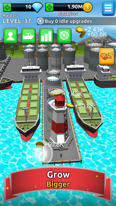 Harbor Tycoon Clicker By Softcen Ios United States Searchman App Data Information - roblox how to get money and gems fast on pizza factory tycoon