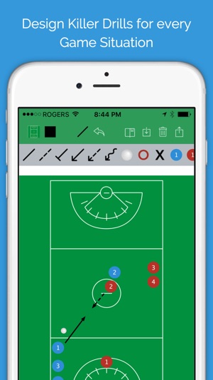 Lacrosse Blueprint - Men's Clipboard Drawing tool for Coache(圖2)-速報App