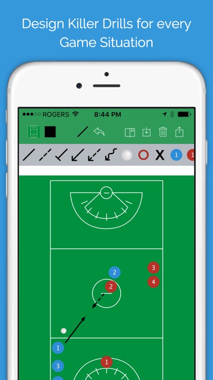 Lacrosse Blueprint - Men's Clipboard Drawing tool for Coaches