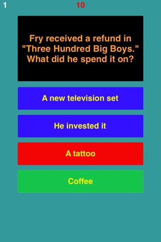 Trivia for Futurama fans quiz screenshot 2