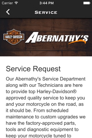 Abernathy Harley-Davidson screenshot 3