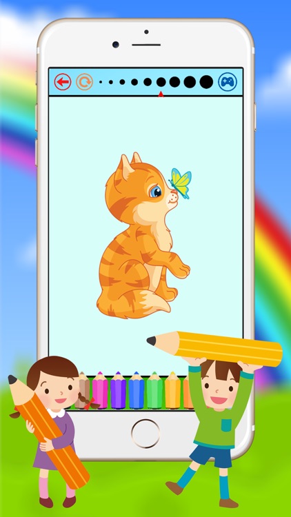 Dog & Cat Coloring Book - Animal Drawing for Kids Free Game screenshot-4