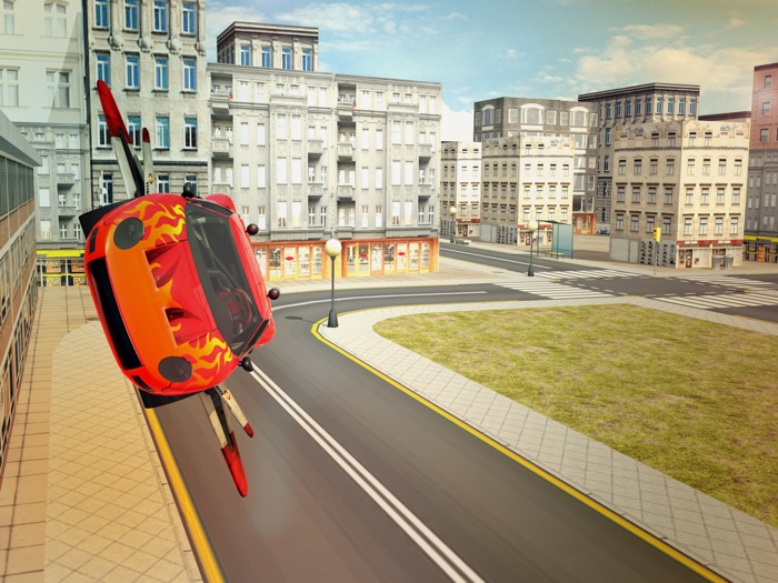 Furious Car Wings Flying N Driving